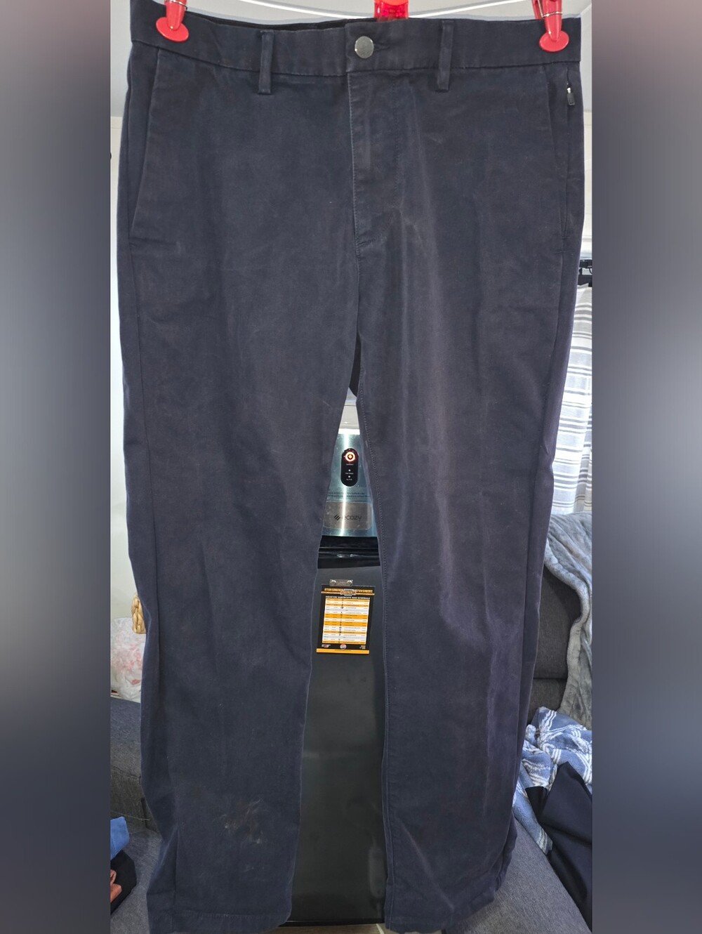 Mens Old Navy Slim Built-In Flex Ultimate Tech Pants Size 33x30 Navy Blue